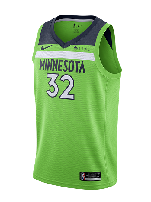 32 - Minnesota Timberwolves Karl-Anthony Towns Statement Swingman Jersey - Green