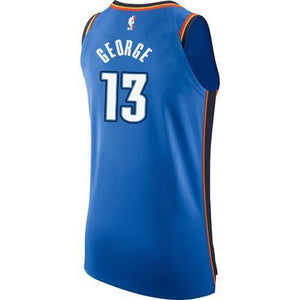 13 - Oklahoma City Thunder Paul George Authentic Jersey - Blue