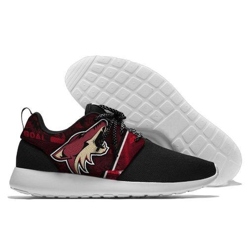 Men Arizona Coyotes Roshe Style Lightweight Running Shoes - Black And Red 2