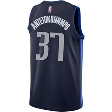 Load image into Gallery viewer, 37 - Dallas Mavericks Kostas Antetokounmpo Nike Statement Swingman Jersey - Navy