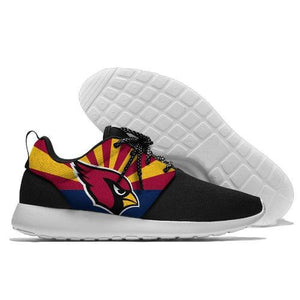Men Arizona Cardinals Roshe Style Lightweight Running Shoes - Black And Red 2