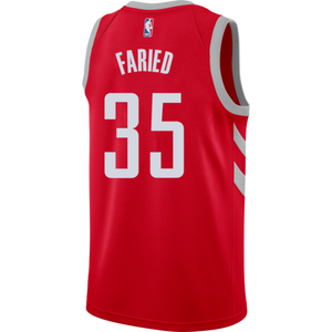 35 - Kenneth Faried Houston Rockets Icon Edition Swingman Jersey - Red