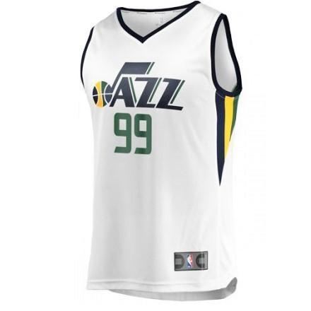 99 - Association Fastbreak Replica Jersey - MensApparelJerseys - Utah Jazz - Crowder Jae - Primary - White