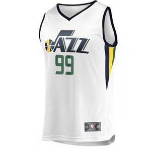 99 - Association Fastbreak Replica Jersey - MensApparelJerseys - Utah Jazz - Crowder Jae - Primary - White