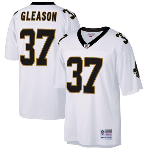 Men' Mitchell & Ness Steve Gleason White New Orleans Saints Replica Retired Player Jersey