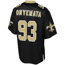 Load image into Gallery viewer, Men&#39; NFL Pro Line David Onyemata Black New Orleans Saints Player Jersey