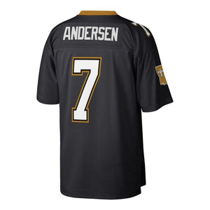 Men' Mitchell & Ness Morten Andersen Black New Orleans Saints Retired Player Replica Jersey