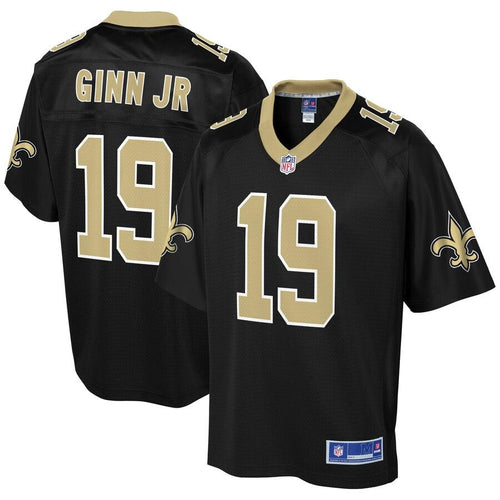 Men' NFL Pro Line Ted Ginn Jr Black New Orleans Saints Player Jersey