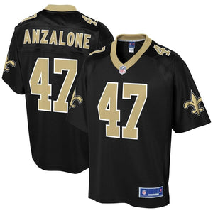 Men' NFL Pro Line Alex Anzalone Black New Orleans Saints Team Color Player Jersey