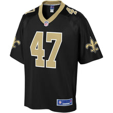 Load image into Gallery viewer, Men&#39; NFL Pro Line Alex Anzalone Black New Orleans Saints Team Color Player Jersey
