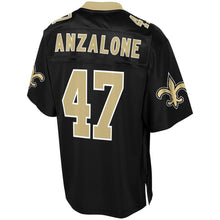 Load image into Gallery viewer, Men&#39; NFL Pro Line Alex Anzalone Black New Orleans Saints Team Color Player Jersey