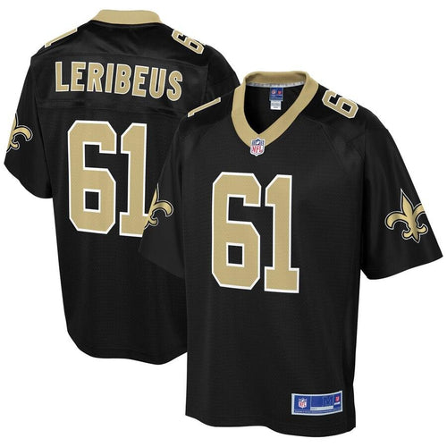 Men' NFL Pro Line Josh LeRibeus Black New Orleans Saints Team Color Player Jersey
