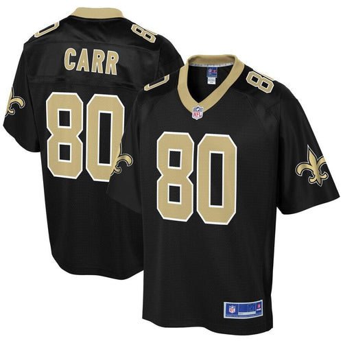 Men' NFL Pro Line Austin Carr Black New Orleans Saints Team Color Player Jersey