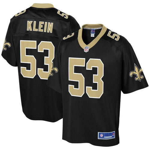 Men' NFL Pro Line A.J. Klein Black New Orleans Saints Team Color Player Jersey