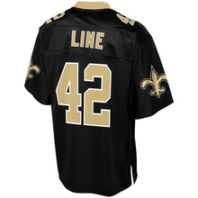 Load image into Gallery viewer, Men&#39; NFL Pro Line Zach Line Black New Orleans Saints Team Color Player Jersey