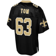 Load image into Gallery viewer, Men&#39; NFL Pro Line Cameron Tom Black New Orleans Saints Team Color Player Jersey