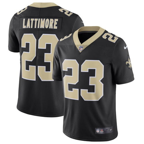 Men' Nike Marshon Lattimore Black New Orleans Saints Vapor Untouchable Limited Jersey