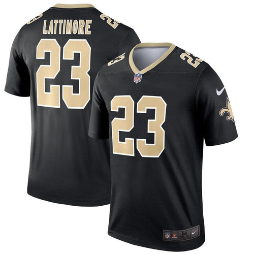 Men' Nike Marshon Lattimore Black New Orleans Saints Legend Jersey