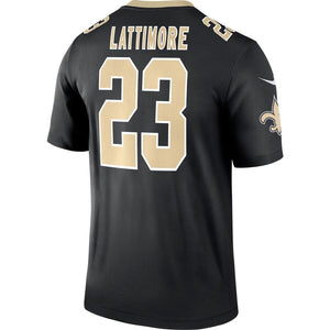 Men' Nike Marshon Lattimore Black New Orleans Saints Legend Jersey