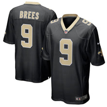 Load image into Gallery viewer, Men&#39; Nike Drew Brees Black New Orleans Saints Team Color Game Jersey