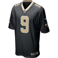 Load image into Gallery viewer, Men&#39; Nike Drew Brees Black New Orleans Saints Team Color Game Jersey
