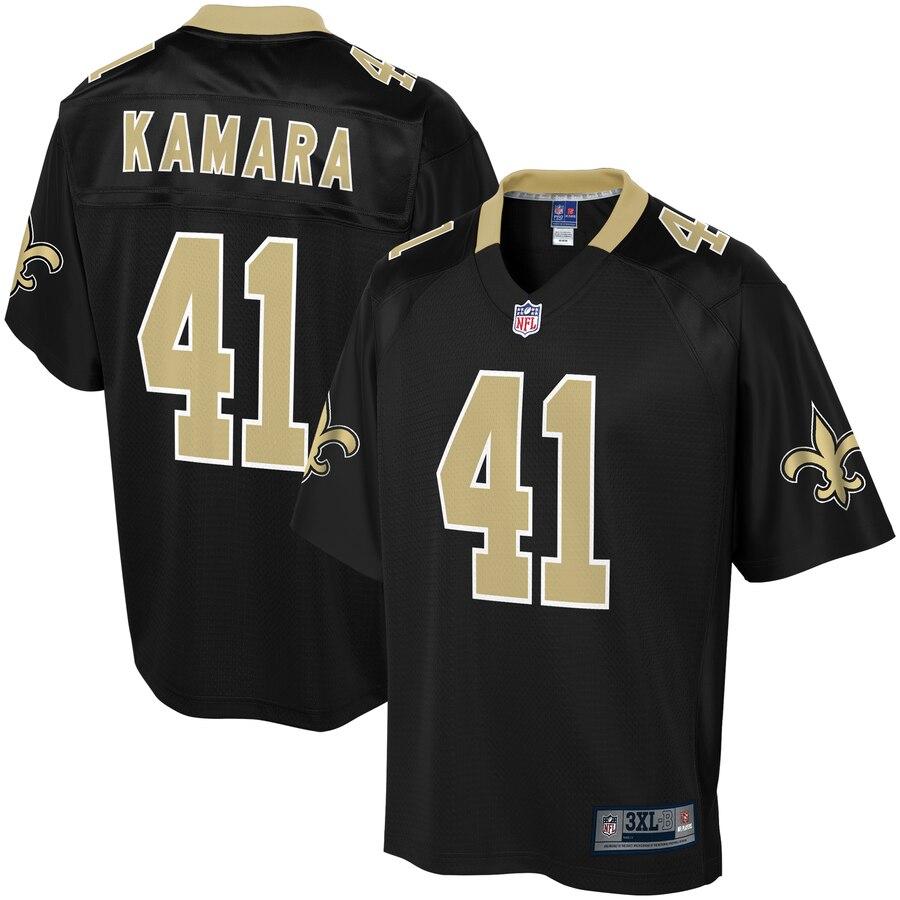 Men' NFL Pro Line Alvin Kamara Black New Orleans Saints Big & Tall Player Jersey