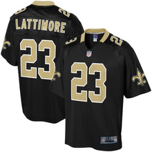 Load image into Gallery viewer, Men&#39; NFL Pro Line Marshon Lattimore Black New Orleans Saints Big &amp; Tall Player Jersey