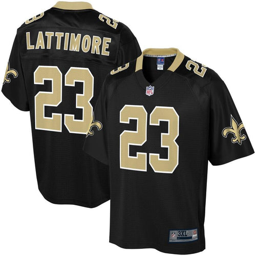 Men' NFL Pro Line Marshon Lattimore Black New Orleans Saints Big & Tall Player Jersey