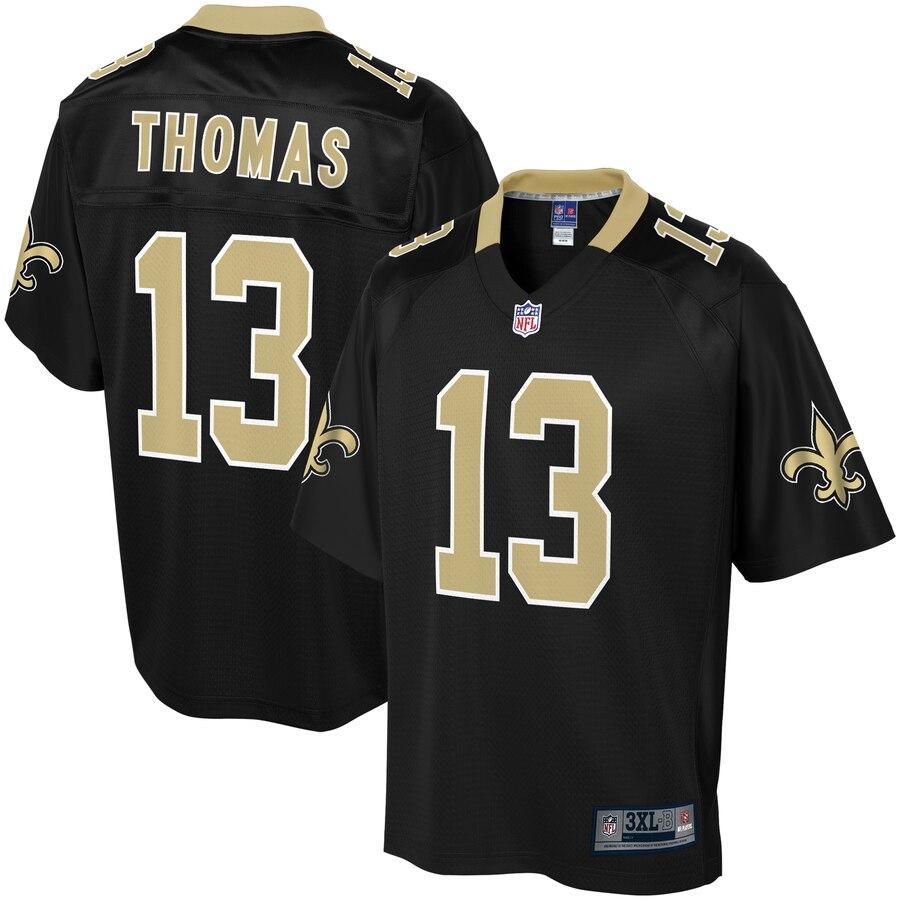 Men' NFL Pro Line Michael Thomas Black New Orleans Saints Big & Tall Player Jersey