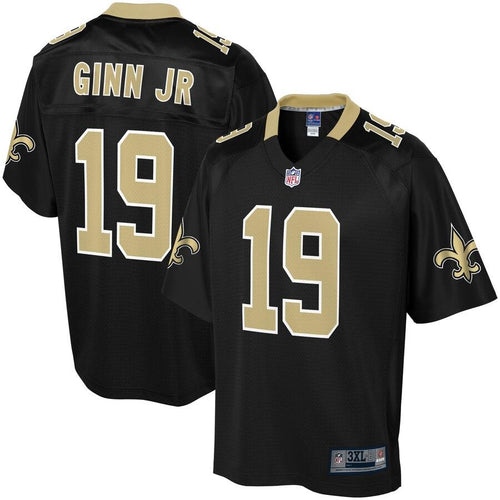 Men' NFL Pro Line Ted Ginn Jr Black New Orleans Saints Big & Tall Player Jersey