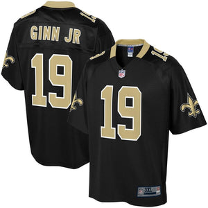Men' NFL Pro Line Ted Ginn Jr Black New Orleans Saints Big & Tall Player Jersey