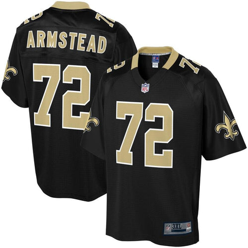 Men' NFL Pro Line Terron Armstead Black New Orleans Saints Big & Tall Player Jersey