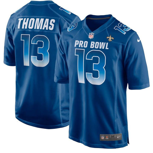 Men' Nike Michael Thomas Royal NFC 2019 Pro Bowl Game Jersey