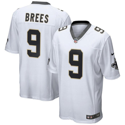 Men' Nike Drew Brees White New Orleans Saints Game Jersey
