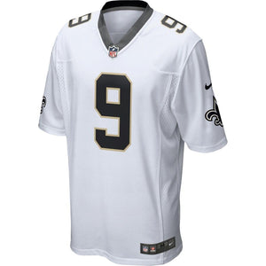 Men' Nike Drew Brees White New Orleans Saints Game Jersey