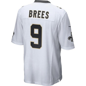 Men' Nike Drew Brees White New Orleans Saints Game Jersey