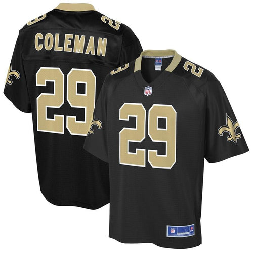 Men' NFL Pro Line Kurt Coleman Black New Orleans Saints Big & Tall Player Jersey