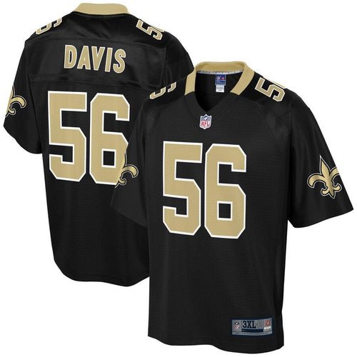 Men' NFL Pro Line Demario Davis Black New Orleans Saints Big & Tall Player Jersey