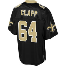 Load image into Gallery viewer, Men&#39; NFL Pro Line Will Clapp Black New Orleans Saints Player Jersey