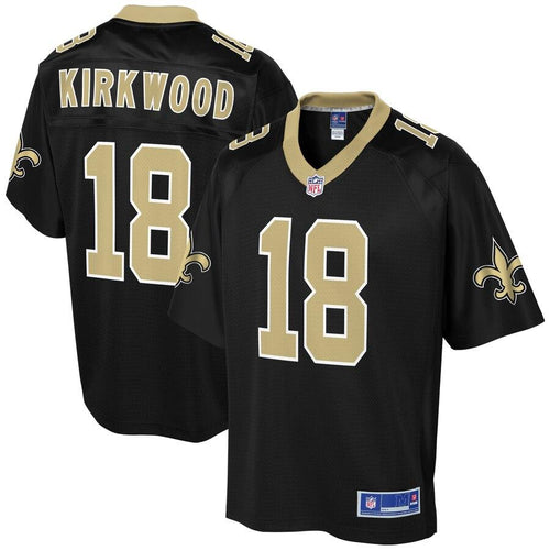 Men' NFL Pro Line Keith Kirkwood Black New Orleans Saints Player Jersey