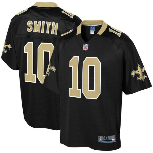 Men' NFL Pro Line Tre'Quan Smith Black New Orleans Saints Big & Tall Player Jersey