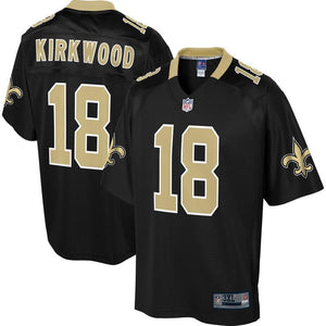 Men' NFL Pro Line Keith Kirkwood Black New Orleans Saints Big & Tall Player Jersey