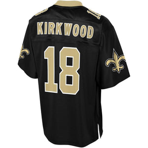 Men' NFL Pro Line Keith Kirkwood Black New Orleans Saints Big & Tall Player Jersey