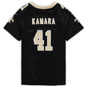 Girls Youth Nike Alvin Kamara Black New Orleans Saints Game Jersey