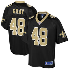Load image into Gallery viewer, Men&#39; NFL Pro Line JT Gray Black New Orleans Saints Player Jersey