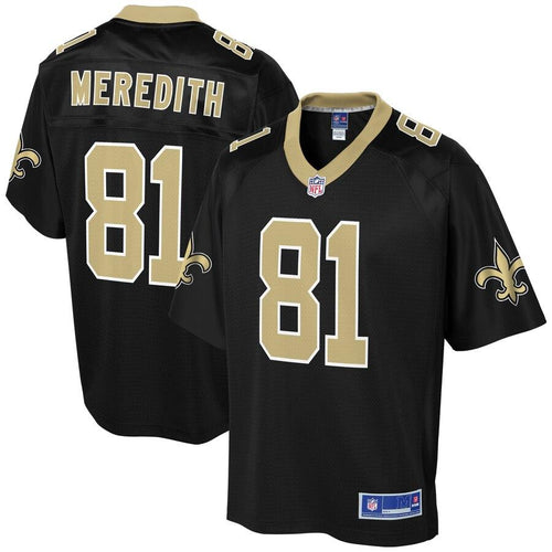 Men' NFL Pro Line Cameron Meredith Black New Orleans Saints Player Jersey