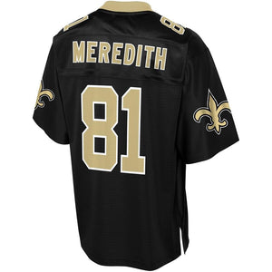 Men' NFL Pro Line Cameron Meredith Black New Orleans Saints Player Jersey