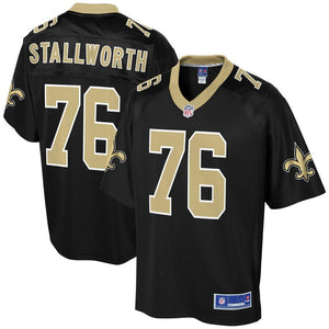 Men' NFL Pro Line Taylor Stallworth Black New Orleans Saints Player Jersey