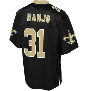 Men' NFL Pro Line Chris Banjo Black New Orleans Saints Big & Tall Player Jersey