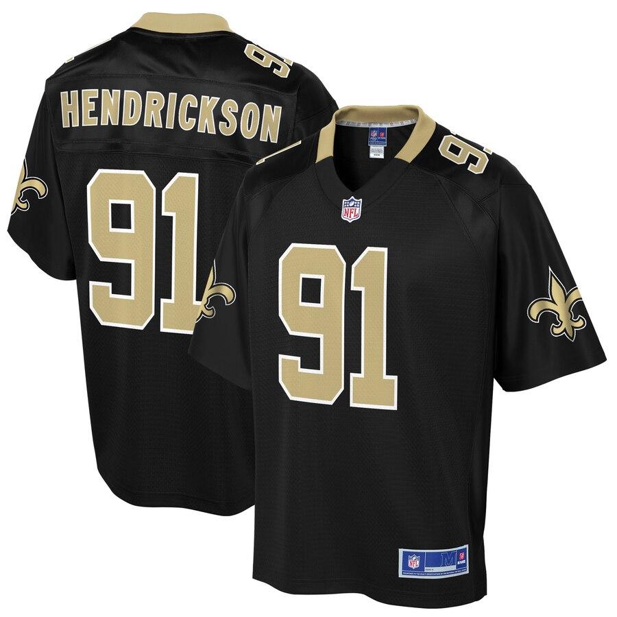 Men' NFL Pro Line Trey Hendrickson Black New Orleans Saints Big & Tall Player Jersey
